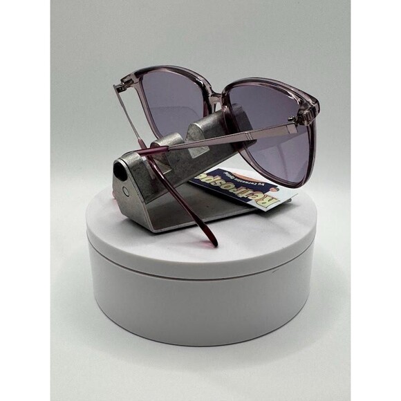 NEW Vintage Eyeglasses Non RX Square Style Purple Monochrome #812 Made In Japan - Picture 8 of 9